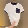 This is a high-quality, original, unique, round-neck, simple pocket design, versatile and breathable T-shirt for men with a half-sleeved shirt Specification image
